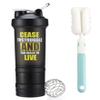 Shake Cup Protein Powder Blender Cup Sports Plastic Fitness Cup Portable Milkshake Men's And Women's Large-capacity Student Water Cup view 1