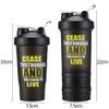 Shake Cup Protein Powder Blender Cup Sports Plastic Fitness Cup Portable Milkshake Men's And Women's Large-capacity Student Water Cup view 2