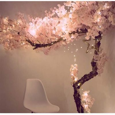 Artificial Cherry Blossom Trees - 5 Feet Blossom Tree - Light Pink - Real Wood Stems and Lifelike Leaves Replica Artificial Plant