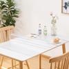 Leffora Frosted Table Cover Protector 30 x 50 Inch, 1.5mm Thick Plastic Desk Protector Mat, Rectangular Waterproof PVC Placemats, Transparent Mat for Desktop, Dining Room Table, Office Writing Desk view 2