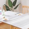 Leffora Frosted Table Cover Protector 30 x 50 Inch, 1.5mm Thick Plastic Desk Protector Mat, Rectangular Waterproof PVC Placemats, Transparent Mat for Desktop, Dining Room Table, Office Writing Desk view 3