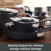 All-Clad Essentials Hard Anodized Nonstick Multi-Pot 7 Quart Oven Broiler Safe 500F Strainer, Pasta Strainer with Handle, Pots and Pans Black view 4