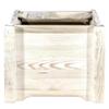 Montana Woodworks Homestead Collection Magazine Rack with Laser Engraved Bronc Design, 18" L x 14" W x 16" H, Ready to Finish view 4