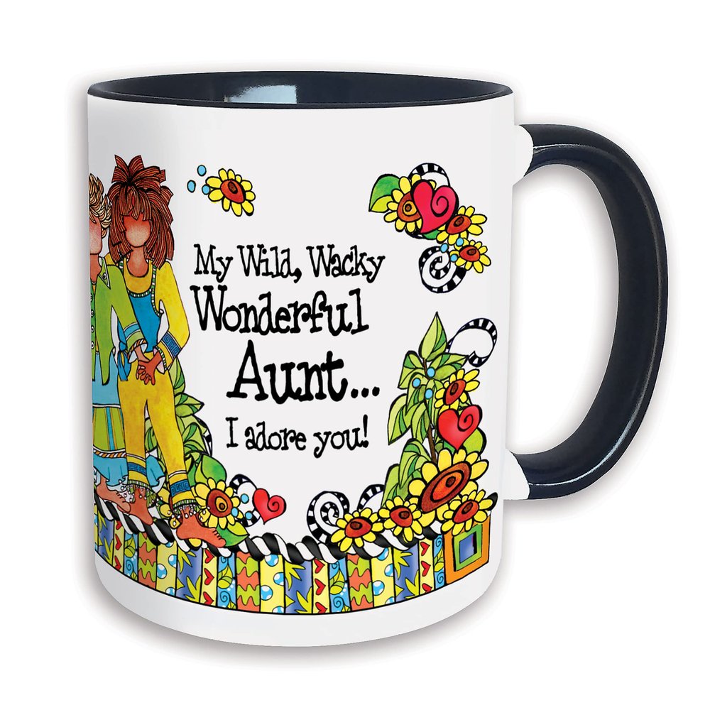 Collections Etc Aunt 11oz Colored Mug