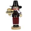 Steinbach Wooden Chubby Nutcracker Collection, Pilgrim with Turkey, Multicolored, 11.5" view 1