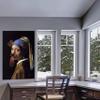 Renditions Gallery Girl with a Pearl Earring with Snapchat Puppy Dog Filter Giclee Print Poster, 18x27, view 4