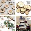 Efavormart Poplar Wood Slabs Rustic Round Slices 18" Dia - Natural Table Centerpieces for Large Events view 4