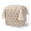 Baxton Studio Ottomans, One Size, Natural/Ivory view 3