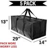 BAG-THAT! 5 Moving Bags Heavy Duty Extra Large Stronger Handles Wrap Storage Totes Zippered Reusable Packing Bags Moving Supplies Storage Boxes Storage totes Moving Boxes Packing Supplies Packing Box view 3