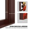 Canvas Floater Frame for Finished Canvas Art, 1.25" Deep Floating Shadow Gap Design, Modern Wall Decor for Home & Office, Gallery Style Display, Hardware Included (Dark Brown, 20x30) view 4