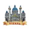 3D Vienna Austria Refrigerator Magnet Tourist Travel Souvenirs Handmade Resin Craft Magnetic Stickers Home Kitchen Decoration Fridge Magnet Collection Gift view 1