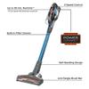 BLACK+DECKER Cordless Vacuum, Powerseries Extreme, Stick Vacuum Cordless Rechargeable, Interchangeable Floorhead with Crevice Attachment, 3 Speed Control, Lightweight, Blue (BSV2020G) view 4