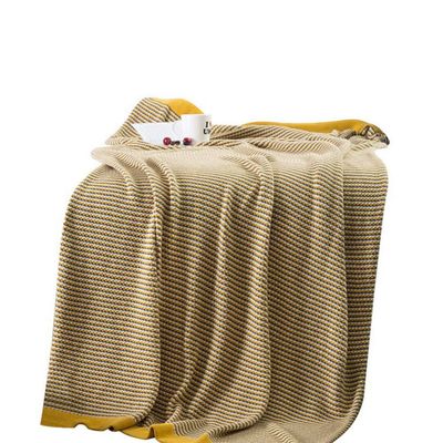 51"x71" Cozy Warm Knitted Cotton Blanket Couch Bed Sofa Home Decor Striped Throw Blanket Family Friend