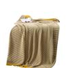 51"x71" Cozy Warm Knitted Cotton Blanket Couch Bed Sofa Home Decor Striped Throw Blanket Family Friend view 1