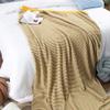 51"x71" Cozy Warm Knitted Cotton Blanket Couch Bed Sofa Home Decor Striped Throw Blanket Family Friend view 4