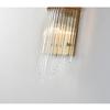 Bethel International Antique Brass Frame with Clear Glass Rod Wall Sconce view 3