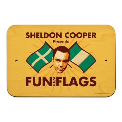 GRAPHICS & MORE Big Bang Theory Sheldon Cooper Fun with Flags Home Business Office Sign