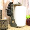 Ebros Rustic Nature Wildlife Woodland Forest Animal Climbing Black Bears Spotting Beehive On Tree Paper Towel Holder Display Dispenser Stand Kitchen Bathroom Home Decor Party Hosting Accent view 2