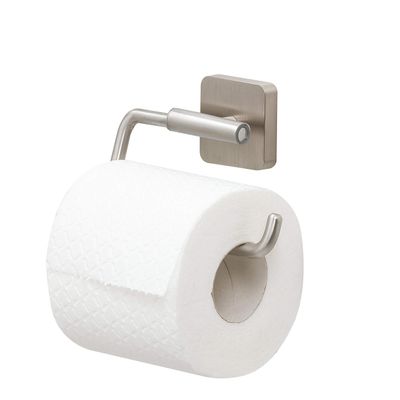 Tiger Toilet roll Holder, steelZamac, Stainless Steel Brushed, 13 x 8,8 x 3,5 cm