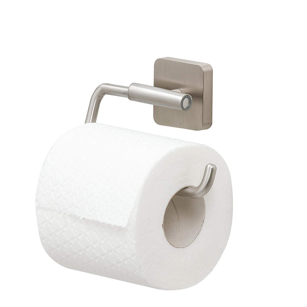 Tiger Toilet roll Holder, steelZamac, Stainless Steel Brushed, 13 x 8,8 x 3,5 cm