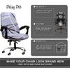 Deisy Dee Computer Office Chair Covers for Stretch Universal Rotating Chair Desk Chairs ONLY Chair Covers (F, Medium) view 3