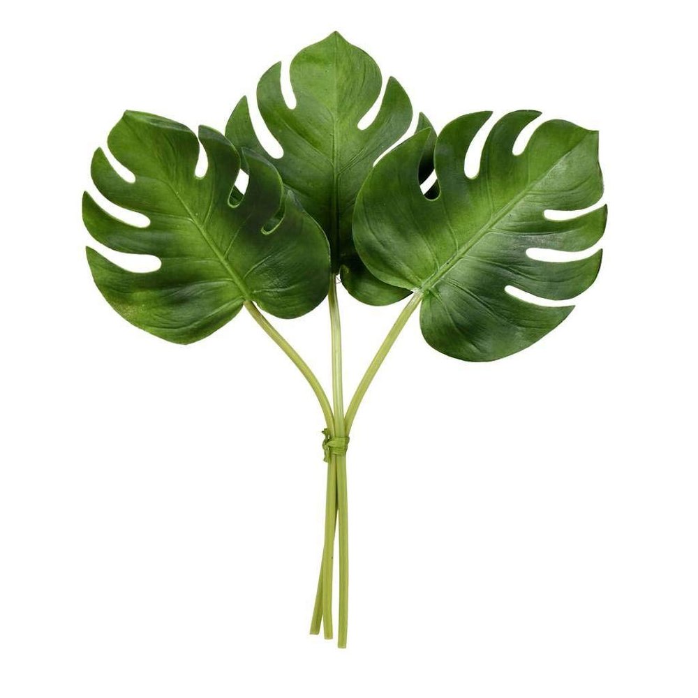 13 Green Split Philo Leaf Bundle 2/Pk