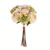 Artificial Green Ivory Rose Hydrangea Bouquet, 13" x 7.5", Pack of 2 by VICKERMAN view 1