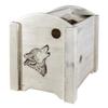 Montana Woodworks Homestead Collection Magazine Rack with Laser Engraved Wolf Design, 18" L x 14" W x 16" H, Ready to Finish view 2