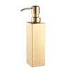 AOTAKE Brushed Gold Soap Dispenser Stand Stainless Steel Refillable Liquid Soap Dispenser Bottle for Bathroom Vanity Counter-top ?Square view 1
