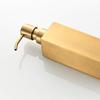 AOTAKE Brushed Gold Soap Dispenser Stand Stainless Steel Refillable Liquid Soap Dispenser Bottle for Bathroom Vanity Counter-top ?Square view 3