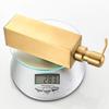 AOTAKE Brushed Gold Soap Dispenser Stand Stainless Steel Refillable Liquid Soap Dispenser Bottle for Bathroom Vanity Counter-top ?Square view 4