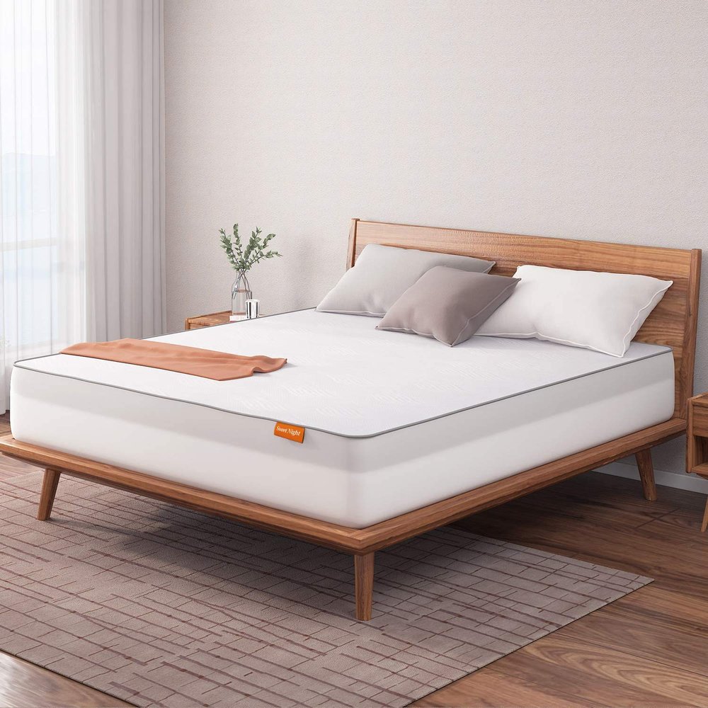 Sweetnight Mattress Topper Full Size with Waterproof Mattress Protector, 2 Inch Cooling Egg Crate Gel Memory Foam Topper Ultra Plush, Plus 4 Bed Sheet Holder Straps, Full Size, White (SN-T001-2-F)