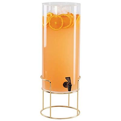 CAL-MIL 22005-3INF-46 3 Gallon Round Infusion Beverage Dispenser, Brass