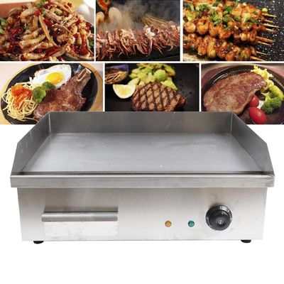 Electric Grill Griddle Nonstick Home Flat Restaurant Grill Cooktop BBQ Teppanyaki Hot Plate Commercial 3KW (3KW)