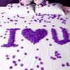 obmwang 2000 PCS Artificial Silk Rose Petals for Wedding Party Favors Decoration and Vase Home Decor Wedding Bridal Decoration. Purple view 4