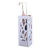 Umbrella Rack GUOYANHOME Wooden Umbrella Stand, Indoor Waterproof Umbrella Bucket Hotel Storage Basket, White 19X20X45CM view 1