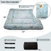 MAXYOYO Rustic Floral Korean Floor Mattress, Foldable Bed Roll Up Camping Mattress, Twin Size view 2