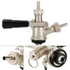 Beer Keg Coupler D System Tap Lever Handle, Black with Safety Pressure Relief Valve for US Domestic view 1
