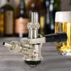 Beer Keg Coupler D System Tap Lever Handle, Black with Safety Pressure Relief Valve for US Domestic view 3