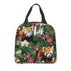 PrelerDIY Cute Red Panda Lunch Box Insulated Meal Bag Lunch Bag Reusable Snack Bag Food Container For Boys Girls Men Women School Work Travel Picnic view 2