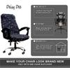 Deisy Dee Computer Office Chair Covers for Stretch Universal Rotating Chair Desk Chairs ONLY Chair Covers (E, Medium) view 3