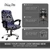 Deisy Dee Computer Office Chair Covers for Stretch Universal Rotating Chair Desk Chairs ONLY Chair Covers (C, Medium) view 3