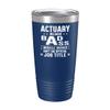 Actuary Cup - Miracle Worker Isn't Job Title - 20oz Blue Tea, Coffee Tumbler view 1