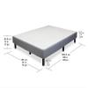 Hollywood Bed Frames Enforce Base Platform, King, Gray view 3