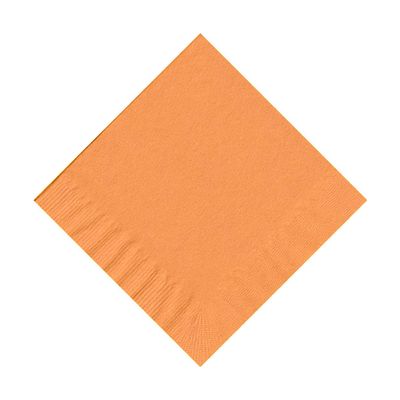 100 2-Ply Cocktail Personalized Napkins (Pumpkin Spice Orange)