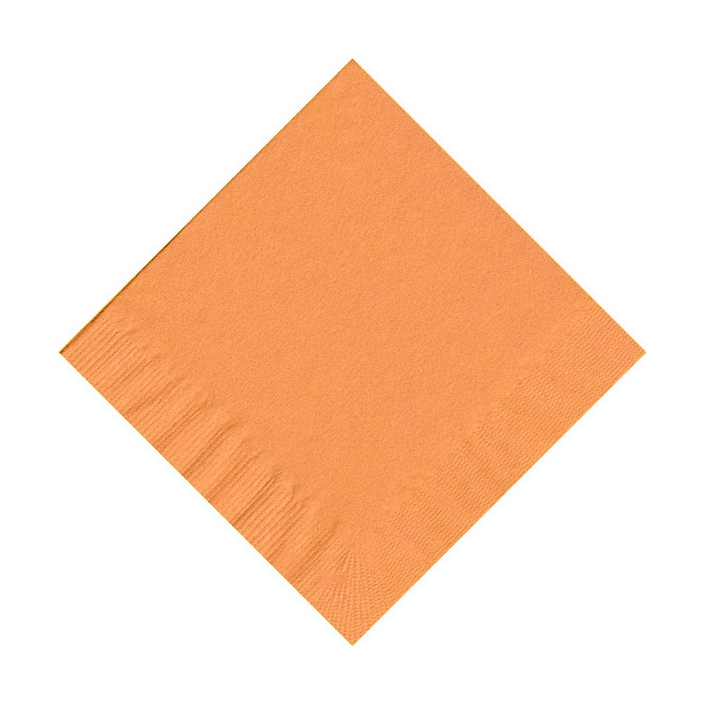 100 2-Ply Cocktail Personalized Napkins (Pumpkin Spice Orange)