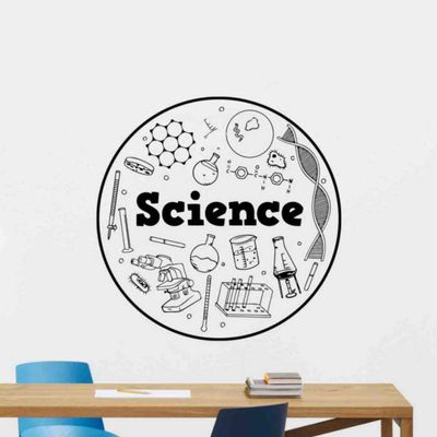 Science Wall Decal Classroom Sign Science Vinyl Sticker Quote Science Poster Teacher Gifts Education Wall Decor Study Wall Art School Class Mural 1048