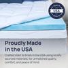 Sure2Sleep Gel Swirl Memory Foam Mattress Topper - 3 Inch, Pressure Relieving, Cooling Comfort - Made in The USA & CertiPUR-US Certified - Softens Firm Beds and Extends Mattress Life - Full Size view 4