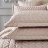Icegrey Quilted Bedspread Coverlet Set Full Queen Bedding Quilt Champagne Pink 3-Pieces Full/Queen 78x90 view 3