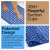 GORILLA GRIP Patented Bath Tub Shower Mat, Machine Washable Bathtub Floor Liner Mats, Suction Cups and Drain Holes to Keep Tubs Clean, Soft on Feet, Bathroom Essentials, 35x16 Inch, Royal Blue Opaque view 3